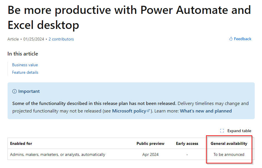 The Most Interesting Power Platform Features Of 2024 Power Platform   2024 02 02 12 49 20 Be More Productive With Power Automate And Excel Desktop   Microsoft Learn 